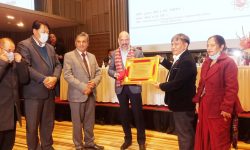 उद्योग वाणिज्य महासंघका पदाधिकारीलाई निर्माण व्यवसायी महासंघको सम्मान