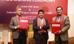 ग्लोबल आइएमई बैंक र निर्यात व्यवसायी महासंघबिच सम्झौता