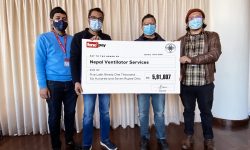 नेपाल भेन्टिलेटर बैंकलाई फोनपे मार्फत सहयोग रकम हस्तान्तरण