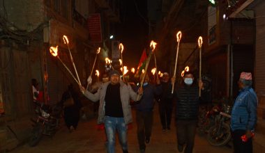 जसपाले निकाल्यो प्रतिनिधिसभा विघटनविरुद्ध देशभर मसाल जुलुस