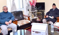 बालुवाटारमा प्रधानमन्त्री र बादलबीच एक घन्टा छलफल