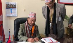 नवनियुक्त खेलकुद मन्त्री लामाद्वारा पदभार ग्रहण