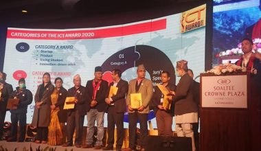 ‘हुवावे आइसिटी अवार्ड–२०२०’ सम्पन्न : १२ विधामा अवार्ड प्रदान