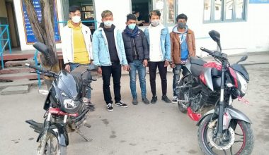 उपत्यकाका विभिन्न स्थानबाट मोटरसाइकल चोरीमा संलग्न पाँच जना पक्राउ