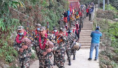 गोरखाबाट हिँडेको सेनाको टोली भोलि काठमाडाैं आइपुग्ने, भव्य स्वागतको तयारी