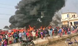 बुटवल खानेपानी पाइप लाइनमा आगलागी