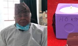 खोप लगाउँदै ८० वर्षीय अमात्यले भने, भाग्यमानी रहेछु