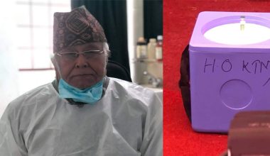 खोप लगाउँदै ८० वर्षीय अमात्यले भने, भाग्यमानी रहेछु