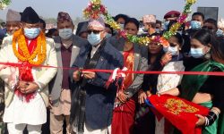 प्रचण्डले शिलान्यास, ओलीले उद्घाटन