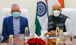 परराष्ट्रमन्त्री ज्ञवाली र भारतीय रक्षामन्त्री सिंहबीच भेटवार्ता