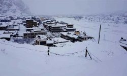 उपल्लो मुस्ताङमा हिमपात, जनजीवन कष्टकर बन्दै