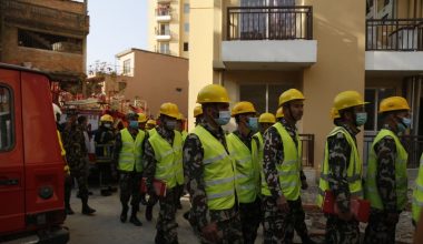 रविभवनस्थित सोल्टी सिटी अपार्टमेन्टमा लागेको आगो नियन्त्रणमा