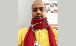 मोटरसाइकल दुर्घटनामा डा अधिकारी र  उनको बुवाको निधन