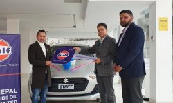 नेपाल ल्युब आयलद्वारा सुजुकी स्विफ्ट गाडी हस्तान्तरण