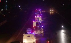 नेपाली सेनाको बख्तरबन्द गाडी सोमबार चक्रपथ परिक्रमा गर्दै