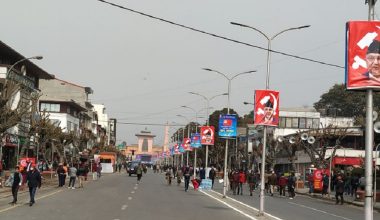 नारायणहिटी दरबारको पोल–पोलमा ओली