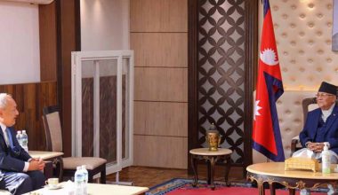 प्रधानमन्त्री ओली र थाई राजदूतबीच शिष्टाचार भेट