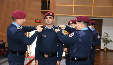 ६० जना प्रहरी अधिकृतहरु दर्ज्यानी चिन्हद्वारा सुशोभित