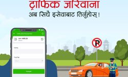ट्राफिक उल्लंघनको जरिवाना अबदेखि इसेवाबाट भुक्तानी गर्न सकिने