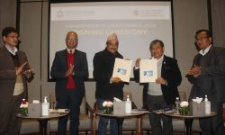 नेपाल निर्माण व्यवसायी महासंघ र एड्भान्स्ड कलेजबीच सम्झौता पत्रमा हस्ताक्षर