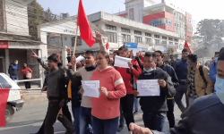 बैतडीमा साउँदमाथि भएको आक्रमणको विरोध गर्दै काठमाडौंमा प्रदर्शन