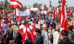 तेस्रो चरणको अन्तिम कार्यक्रमअन्तर्गत कांग्रेसले आज देशव्यापी विरोध प्रदर्शन गर्दै