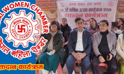 नेपाल चेम्बरको ७०औं वार्षिक उत्सवको पूर्वसन्ध्यामा नेपाल महिला चेम्बरको रक्तदान कार्यक्रम सम्पन्न