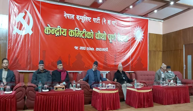 नेकपाको आधिकारिकता माग्दै प्रचण्ड–नेपाल