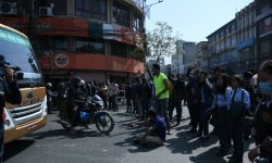 सहपाठीको मृत्यु भएपछि जावलाखेलमा विद्यार्थीको प्रदर्शन