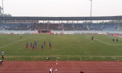 थ्री नेसन्स कपमा बंगलादेशविरुद्ध पहिलो हाफमा नेपाल २-० ले अगाडि (फोटो फिचर)