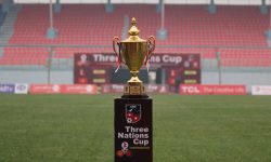 त्रिदेशीय फुटबलको ट्रफी सार्वजनिक, ट्रफीका लागि नेपाल र बंगलादेश प्रतिस्पर्धामा