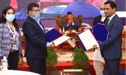 नेपाल नगरपालिका संघ र नेपाल इन्फ्रास्ट्रक्चर बैंकबीच सम्झौता