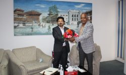 दक्षिण अफ्रिकाका लागि नेपाली राजदूत र परिसंघका पदाधिकारीबिच भेट