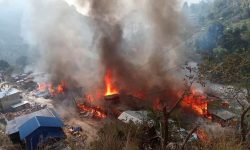 दोभान बजारको आगलागीले ४० करोड क्षति