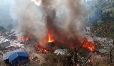 दोभान बजारको आगलागीले ४० करोड क्षति