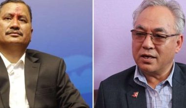 मन्त्री निवासमा विप्लव र गृहमन्त्रीबीच भेटवार्ता