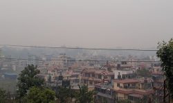 काठमाडौंको आकाश एकाएक धुम्म, कारण वायु प्रदूषण  (तस्बिरसहित)