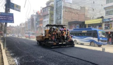 साँखु-जोरपाटी सडक निर्माण कार्य पुनः सूचारु