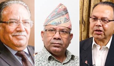 केन्द्रीय कमिटीलगत्तै प्रचण्ड र नेपाल-खनालबीच भेटवार्ता