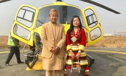 हेलिकप्टर चढेर मुख्यमन्त्री राईको ससुराली यात्रा (फोटोफिचर)