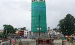 वैशाख ११ गते धरहरा उद्घाटनको तयारी