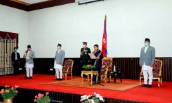 गृहमन्त्री रामबहादुर थापाले लिए शपथ