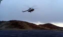 उपल्लो डोल्पामा हेलिकोप्टरबाट औषधि ढुवानी