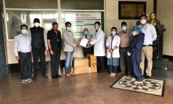 नेपाल चेम्बर अफ कमर्सद्वारा सरकारी अस्पतालहरुलाई स्वास्थ सामाग्री हस्तान्तरण