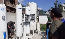 लमजुङमा अक्सिजन प्लान्ट जडान धमाधम (तस्बिरसहित)