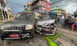 पत्रकार महासंघका अध्यक्ष पोखरेल चढेको गाडी दुर्घटना