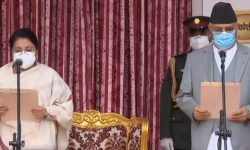 प्रधानमन्त्री ओलीले लिए शपथ