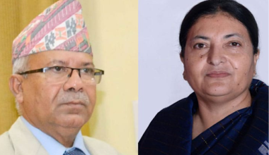 राष्ट्रपति भण्डारी र एमाले नेता नेपालबीच भेटवार्ता