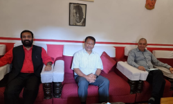 निधि, कोइराला र सिंहबीच चाक्सीबारीमा भेट, छलफल कांग्रेस महाधिवेशनमै केन्द्रित