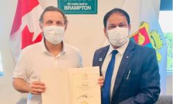 मित्र काफ्लेलाई क्यानडाको सिटी अफ ब्राम्टन स्थानीय सरकारबाट ‘सिटिजन्स अवार्ड’